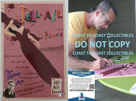 Chuck Palahniuk signed 12x18 Tell All movie poster photo Beckett COA wit... - $247.49