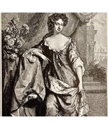 Queen Anne Victorian Print 1901 Woman History Ephemera Antique DWP4C - $375.77 MXN
