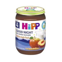 HiPP Semolina Apple Peach Milk Puree Jar - £8.69 GBP