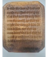Handmade Bible Verse Plaque Wall Art - $792.36 MXN