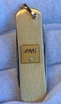 Imperial Gold Filled Diamond Folding Pocket Knife in Case FMC Agricultural Co - £39.65 GBP