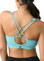 NWT Womens Aqua Blue L Every Day PrAna Yoga Pilates Strappy Top Bra New ... - £76.80 GBP
