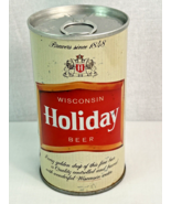 Wisconsin Holiday Vintage Beer Metal Can Since 1848 Huber Brew 12 oz. 4.75&quot; - £6.46 GBP