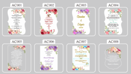 Custom design Acrylic Invites,Acrylic Wedding Invitation Acrylic Invites... - $260.74 MXN+