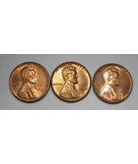 1949-P, D, &amp; S Lincoln Wheat Cents (3 Coins) Lot AE981 - £22.30 GBP