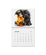 A Girl &amp; Her Dog  Wall Calendar 2026 | Illustrated Pet Art Calendar Dog ... - $24.74