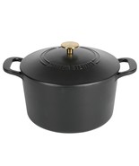 MARTHA STEWART Gatwick 7 QT Enamel Cast Iron Dutch Oven, Red Ombre - $105.64 CAD