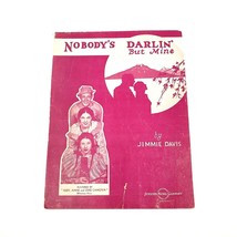 Vintage Sheet Music 1935 No Nobody&#39;s Darlin&#39; But Mine Voice Piano Guitar - £7.97 GBP
