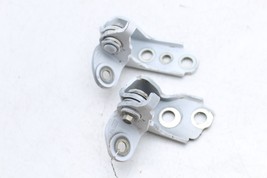 15-26 FORD MUSTANG LEFT DRIVER DOOR UPPER & LOWER HINGE SET PAIR WHITE YZ E6063 image 4