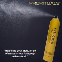 Prorituals Gold Flex Firm & Flexible Hold Hairspray image 3