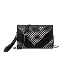 DAEYOTEN Fashion Women&#39;s Rivet Envelope Bag Female Chain Shoulder Bag Casual Clu - £47.36 GBP