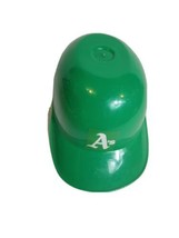 MLB Mini Baseball Batting Helmet 5&quot; Green Oakland A&#39;s Athletics - £11.52 GBP