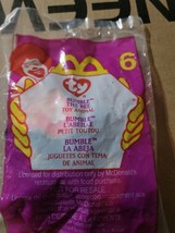 Ty Bumble The Bee McDonalds Teenie Beanie Baby #6 Rare Find Sealed - $7.85