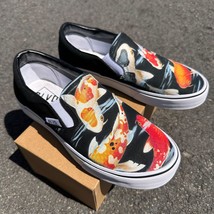 Koi Pond BLVD Custom Original Slip Ons - Men&#39;s And Women&#39;s Shoes - £79.13 GBP