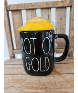 RAE DUNN POT O&#39; GOLD CERAMIC COFFEE MUG YELLOW COINS TOPPER IRISH New In... - $17.75