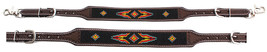 Horse Western Tack Beaded Tooled Leather Wither Strap Breast Collar Stra... - $26.72