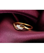 18K Gold Elegant Allure Diamond Ring For Women | Bridal Ring, Diamond Ri... - £157.69 GBP