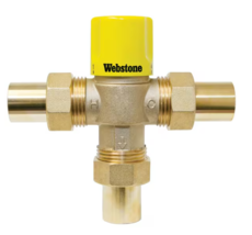 Webstone 3/4 In. Sweat Thermostatic Mixing Valve W/Integral Check Valve Nibco - £67.45 GBP