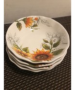 Maxcera Sunflower Pasta Soup Bowls 8.5” Set 4 ~New~ - $96.02 CAD