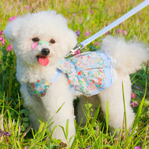 Dog Harness Dress and Leash Set, Pet Harnesses Vest, Puppy Clothes,Cat Harnesses - £16.01 GBP