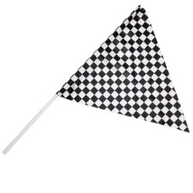 Checkered Flag Costume Accessory Black White Racing Winner Champion 996400 - £11.60 GBP