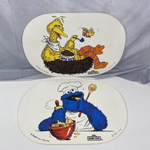 Vintage Sesame Street Placemats Big Bird Cookie Monster 1976 Muppets C.T.W. - £20.95 GBP