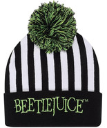 Warner Bros Beetlejuice Pompom Hat – Spooky and Stylish Winter Hat for Fans - $22.71