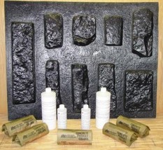 #OKL-01K Limestone Concrete Mold &amp; Supplies Kit (9) Make 100s Rock Stone... - £173.01 GBP