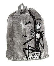 Disney Jack Skellington Rest in Peace Canvas Drawstring Backpack - $74.24