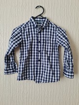 Rebel Boys blue check shirt Size 4-5years Express Shipping - £5.63 GBP