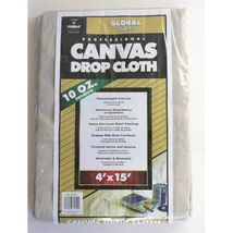 Premier 4' x 15' Premium Canvas Drop Cloth 10 oz, 34150 - $33.92