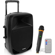 1200W Portable Bluetooth PA Speaker - 12 Subwoofer, LED Battery Indicator Lights - £174.98 GBP