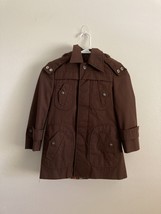 Teagal Brown Jacket with Removable Hoodie and Lining Size 24 Girl  - $17.99