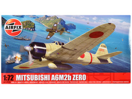 Skill 1 Model Kit Mitsubishi A6M2b Zero Fighter Aircraft 1/72 Plastic Model Kit  - £18.25 GBP