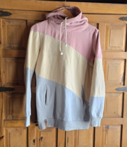 Ampersand Avenue Womens Hoodie Pullover High Neck Tri Color Size Medium - $30.00