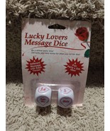 NIB NEW LUCKY LOVERS MESSAGE DICE - VALENTINE&#39;S DAY GIFT, ROMANCE GAME - $9.89