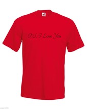 Mens T-Shirt Quote P.S I Love You, Romantic tShirt, Motivational Shirt - £19.70 GBP