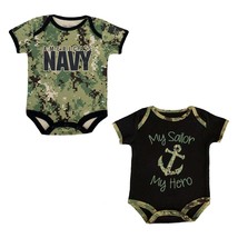 Shop US Navy 2-Pack NWU Baby Bodysuits - Adorable &amp; Authentic! - £26.99 GBP