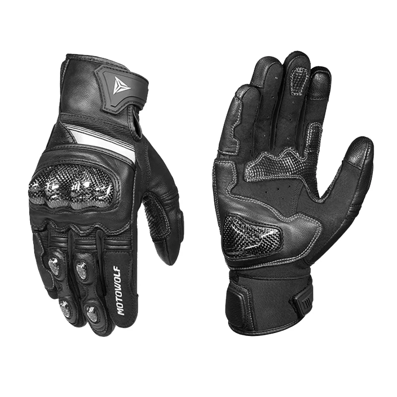   Real Leather Motorcycle Gloves Winter Summer  Touch Screen Rider Gloves Motocr - £201.62 GBP