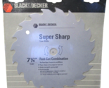 Black &amp; Decker 73-007 Super Sharp Saw Blade 7 ¼” Fast Cut Combination-5/... - $12.34