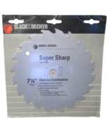 Black &amp; Decker 73-007 Super Sharp Saw Blade 7 ¼” Fast Cut Combination-5/... - £9.66 GBP