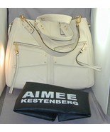 Aimee Kestenberg Tan Pebbled Leather Satchel Handbag Hobo Convertible NEW - $175.00