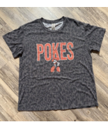 Gameday Couture OSU Pokes Cowboys Oklahoma State T-shirt Leopard Print F... - $12.59