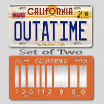 Back to the Future LICENSE PLATE OUTATIME ULTIMATE COLLECTORS Tags SET o... - £15.40 GBP