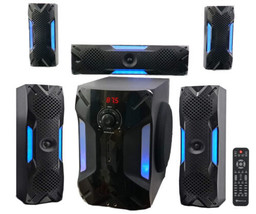 HTS56 1000W 5.1 Channel Home Theater System with 8&quot; Subwoofer, Bluetooth, USB, I - £463.30 GBP