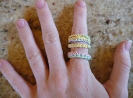10 Crocheted Rings - $2.75