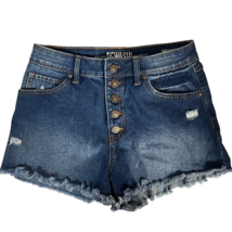 Rewash Super High Rise Wedge Vintage Reunion Jean Shorts Womens 5/27 Blu... - £14.83 GBP