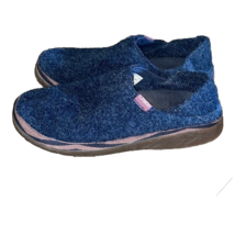 Chaco Revel Navy Blue Felted House Shoes Slippers Womens 7.5 EU 38.5 - £23.10 GBP
