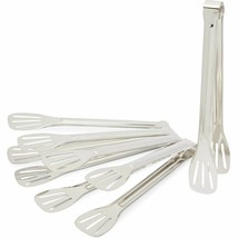 Stainless Steel Tongs For Bbq, Kitchen Utensils, Serving Food (11 In, 5 ... - £30.75 GBP