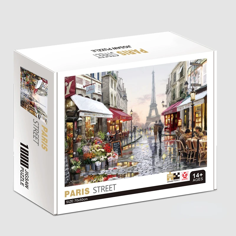 E 1000 pieces jigsaw puzzles the paris street famous painting series learning education thumb200